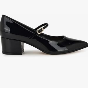 Nine West Glossy Black Mary Jane Heels